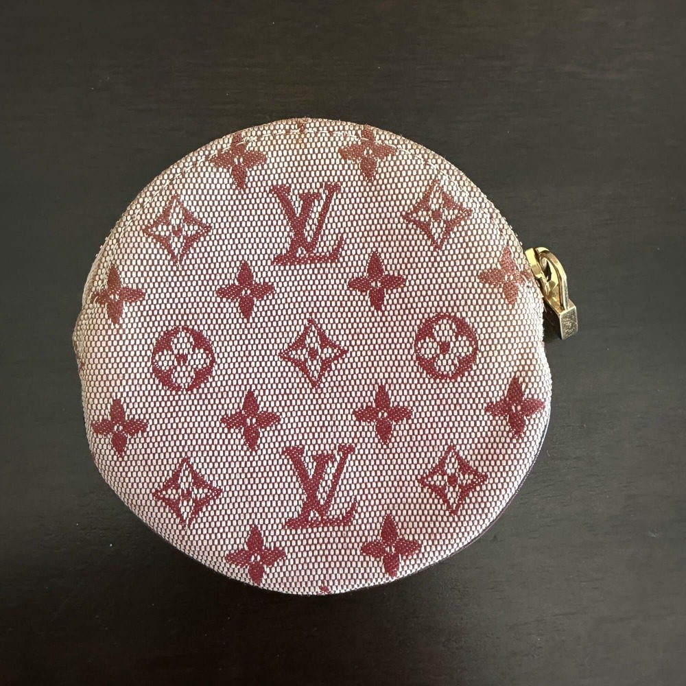 Louis Vuitton Monogram Mini Lin Porte Monnaie Ron Coin Purse